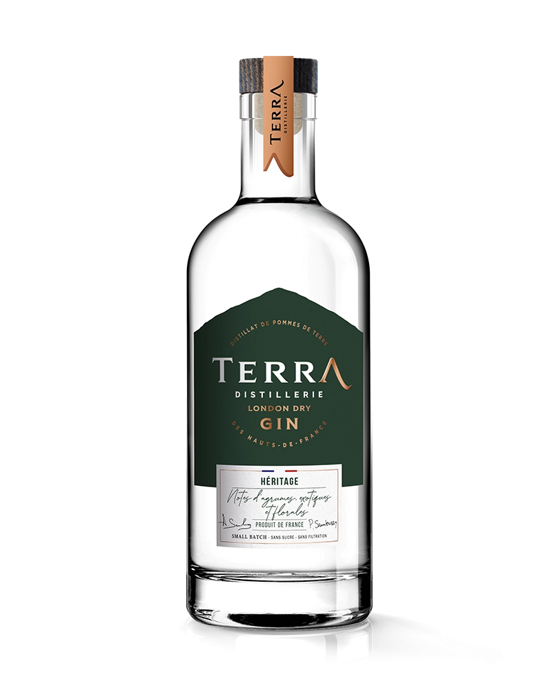 Gin Héritage London dry gin - TERRA DISTILLERIE